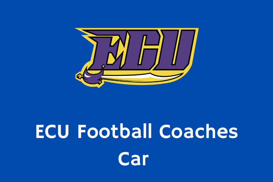 ECU Football Coaches Car logo