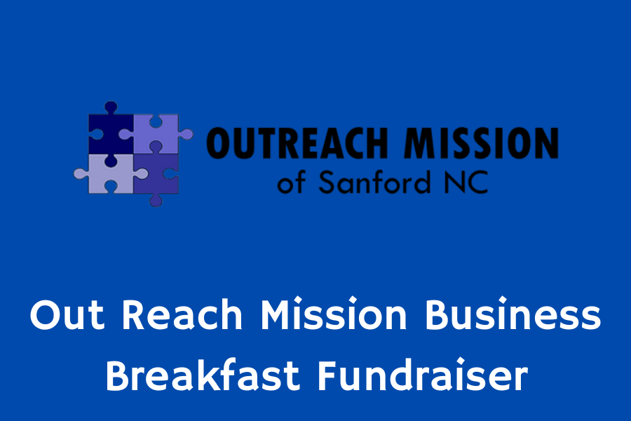 Out reach mission business breakfast fundraiser logo